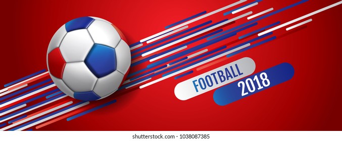 Football ,tournament, Soccer, cup, Design Background Template, Vector Illustration,2018