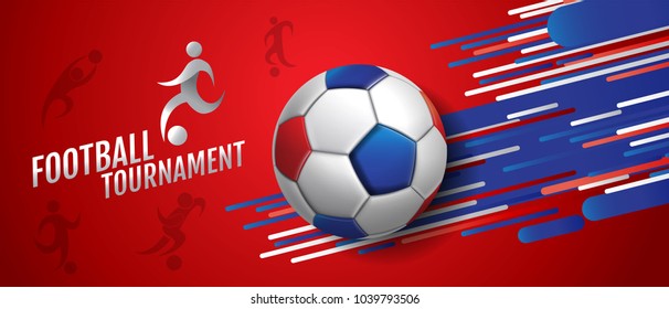 Football tournament, Soccer, cup, Design Background Template, Vector Illustration.