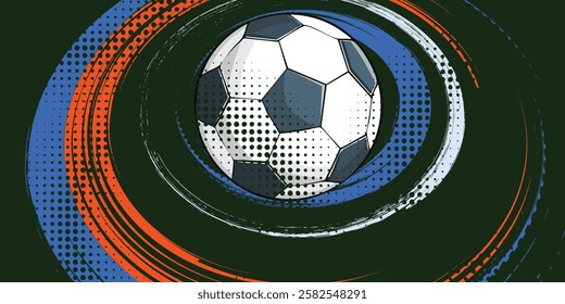 Football ,tournament, Soccer, cup, Design Background Template, Vector Illustration