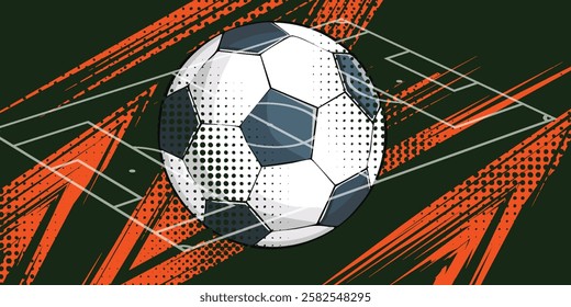 Football ,tournament, Soccer, cup, Design Background Template, Vector Illustration