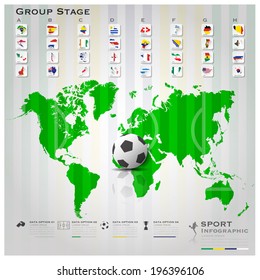 Football Tournament Sport Infographic Background Design Template