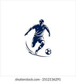 Football Training Academy Logo Design. Sport Vector Illustration.