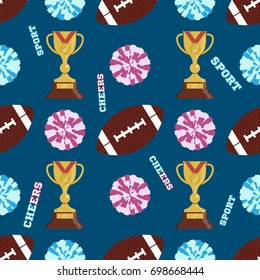 Football trophy background.