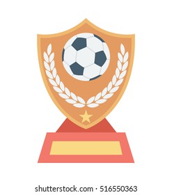 Football Trophy Vector Icon