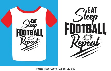 Football T-shirt Design, American Football T-shirt, Football Season Calligraphy Shirt, Football Quotes Graphic