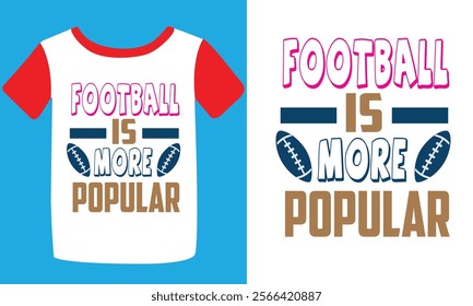 Football T-shirt Design, American Football T-shirt, Football Season Calligraphy Shirt, Football Quotes Graphic