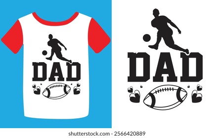 Football T-shirt Design, American Football T-shirt, Football Season Calligraphy Shirt, Football Quotes Graphic