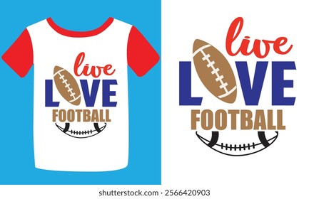 Football T-shirt Design, American Football T-shirt, Football Season Calligraphy Shirt, Football Quotes Graphic