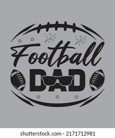 Football T-Shirt Design. Perfect For SVG And Others