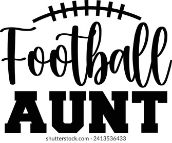 Football typography design on plain white transparent isolated background for card, shirt, hoodie, sweatshirt, apparel, card, tag, mug, icon, poster or badge