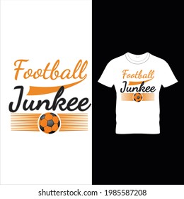 Football typography t shirt design