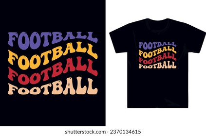 Football typography t shirt design