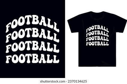 Football typography t shirt design