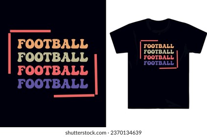 Football typography t shirt design