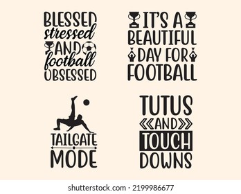 Football typography t-shirt design vector file