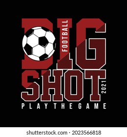 Football typography, t-shirt graphics, vectors