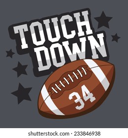 Football typography, t-shirt graphics, vectors