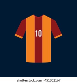 Football uniform flat icon