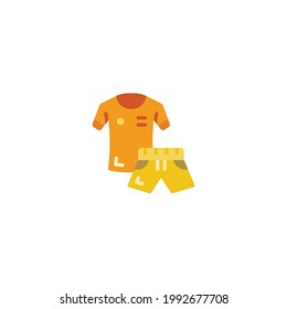 football uniform Flat Icon Isolated On White Background
