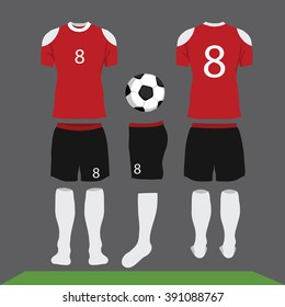 Football uniform vector design