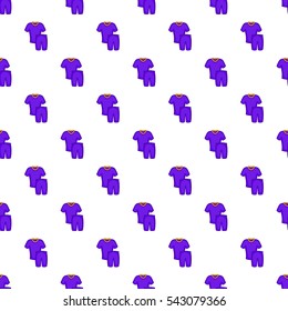 Football uniforms pattern. Cartoon illustration of football uniforms vector pattern for web