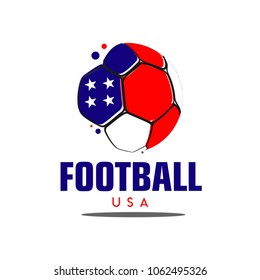 Football USA Logo Vector Template Design Illustration