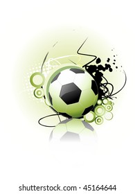football vector art with stylish design