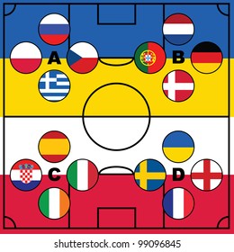 Football vector background.