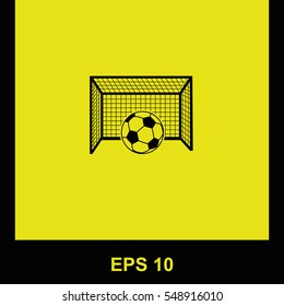 Football vector black icon. Isolated illustration. Business picture.