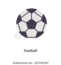 Football vector Flat Icons. Simple stock illustration stock illustration