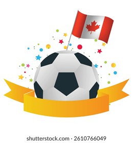 Football vector flat illustration with country flags, isolated on the white background