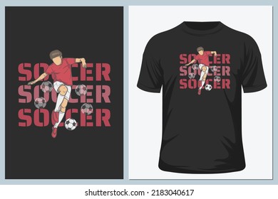 Football. Vector graphic, t-shirt EPS 10