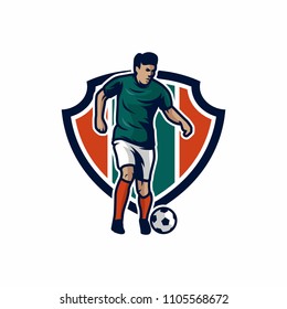 Football vector icon illustration
