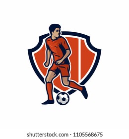 Football vector icon illustration
