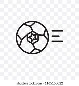 Football vector icon isolated on transparent background, Football logo concept