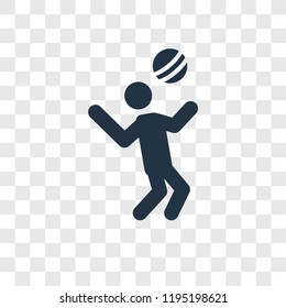 Football vector icon isolated on transparent background, Football transparency logo concept