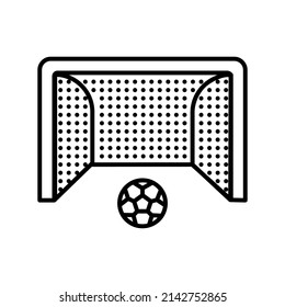 football vector icon set. Line vector icons like ball, field, goal, referee, player, stadium and more on white background. Editable flat line vector illustration.
