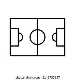 football vector icon set. Line vector icons like ball, field, goal, referee, player, stadium and more on white background. Editable flat line vector illustration.