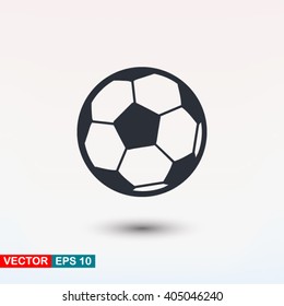 Football vector icon, soccerball