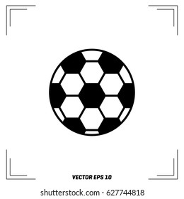 Football Vector Icon, Soccerball