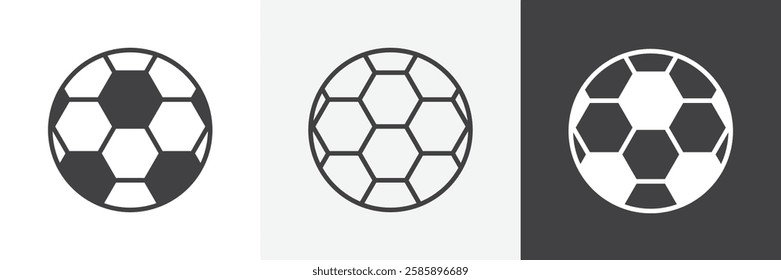 Football vector icons collection graphic designs for ui designs