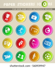 football vector icons for user interface design