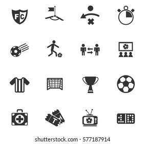 football vector icons for user interface design