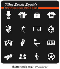 football vector icons for user interface design