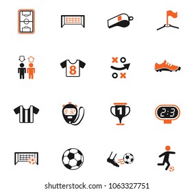 football vector icons for web and user interface design