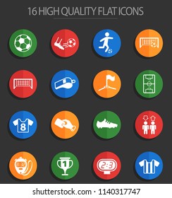 football vector icons for web and user interface design