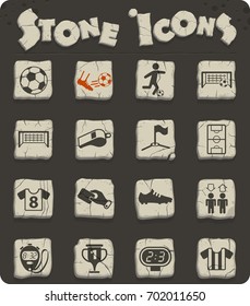 football vector icons for web and user interface design