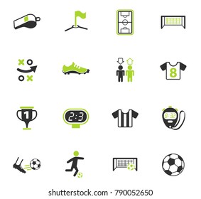 football vector icons for web and user interface design