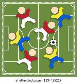 Football. Vector illustration.