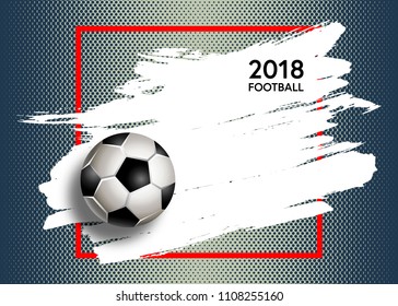 Football. Vector illustration of a soccer cup. Football championship 2018. Element for design poster, banner, card, flyer 